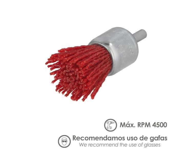Cepillo Nylon Brocha Ø 25 mm. Cepillo De Lijado Nailon. Cepillo Para Taladro De Nailon, Cepillo De Alambre Abrasivo De Nailon