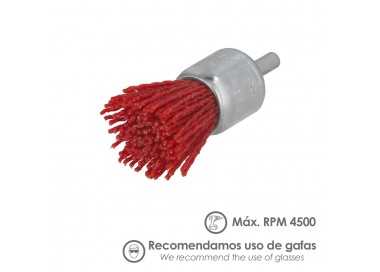 Cepillo Nylon Brocha Ø 25 mm. Cepillo De Lijado Nailon. Cepillo Para Taladro De Nailon, Cepillo De Alambre Abrasivo De Nailon