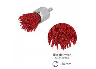 Cepillo Nylon Brocha Ø 25 mm. Cepillo De Lijado Nailon. Cepillo Para Taladro De Nailon, Cepillo De Alambre Abrasivo De Nailon