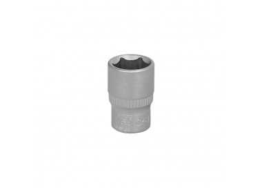Llave Vaso 1/4" Hexagonal 12 mm. Perfil de 6 caras. Acero Cromo Vanadio, Aristas Redondas