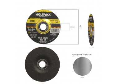 Disco Repasar Abrasivo Ø 125 x Ø 22 mm. Espesor 6,0 mm. Disco Radial / Amoladora Universal Compatible Con Todas Las Amoladoras