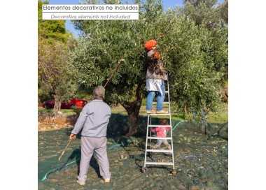 Mantas Aceituna 4 x 8 Metros. Multiusos 100% Hdpe Gramaje 90 Gr/m2. Reforzada, Con Ojales, Mantos Aceituna, Fardos Aceituna,