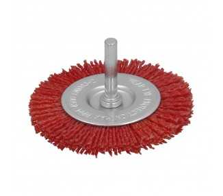 Cepillo Nylon Disco Ø 75 mm. 1/4". Lijar y Pulir Madera, Metal, Acero Inoxidable, Cepillo Taladro, Cepillo Pulir, Cepillo Lijar