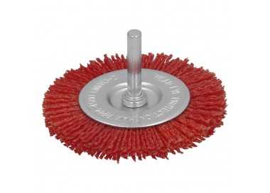 Cepillo Nylon Disco Ø100 mm. 1/4". Lijar y Pulir Madera, Metal, Acero Inoxidable, Cepillo Taladro, Cepillo Pulir, Cepillo Lijar