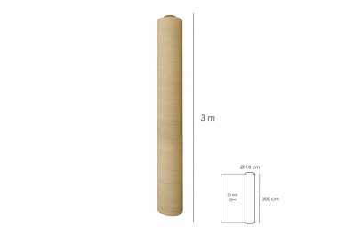 Malla Sombreo Rollo 3.0 x 50 metros, Reduce Radiación, Protección Jardín y Terraza, Regula Temperatura, Color Beige