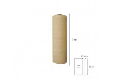 Malla Sombreo Rollo 1.0 x 50 metros, Reduce Radiación, Protección Jardín y Terraza, Regula Temperatura, Color Beige