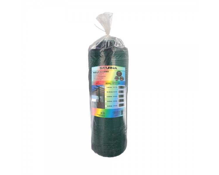 Malla Sombreo Rollo 1 x 50 metros, Reduce Radiación, Protección Jardín y Terraza, Regula Temperatura, Color Verde Claro