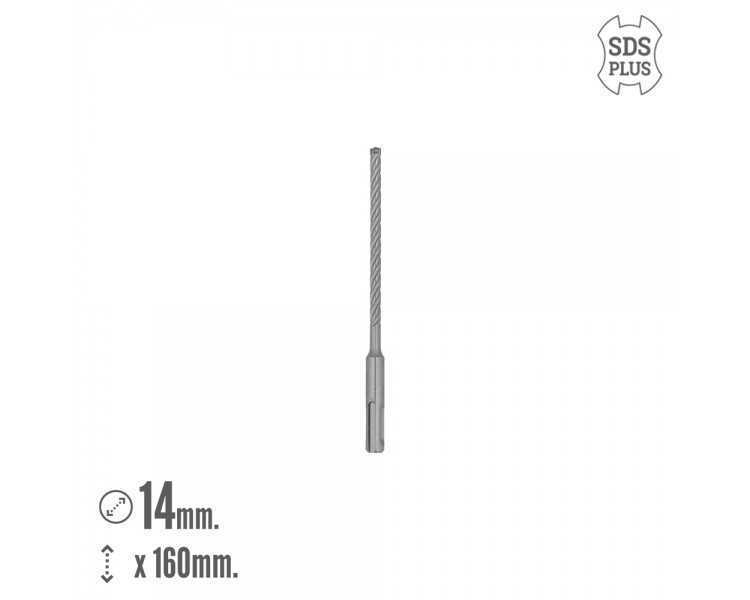Broca Sds Plus 8 Filos Cortantes Especial Para Hormigon Armado Ø 6 x 160 mm. Broca Paredes, Broca Cimientos, Broca Muros