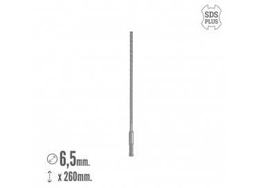 Broca Sds Plus 8 Filos Cortantes Especial Para Hormigon Armado Ø 6,5 x 260 mm. Broca Paredes, Broca Cimientos, Broca Muros