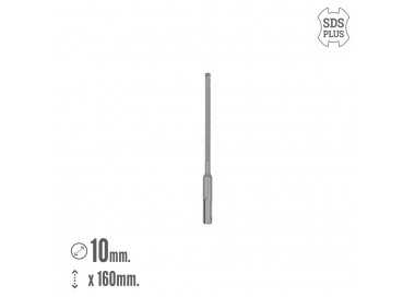 Broca Sds Plus 8 Filos Cortantes Especial Para Hormigon Armado Ø 10 x 160 mm. Broca Paredes, Broca Cimientos, Broca Muros
