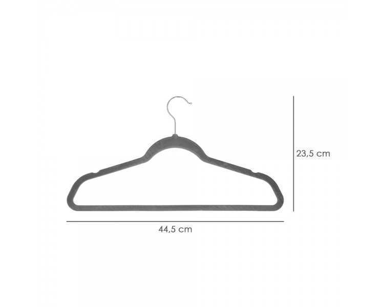 Percha Terciopelo 445 mm. (Pack 10 Piezas)