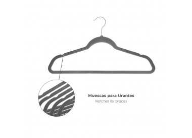 Percha Terciopelo 445 mm. (Pack 10 Piezas)