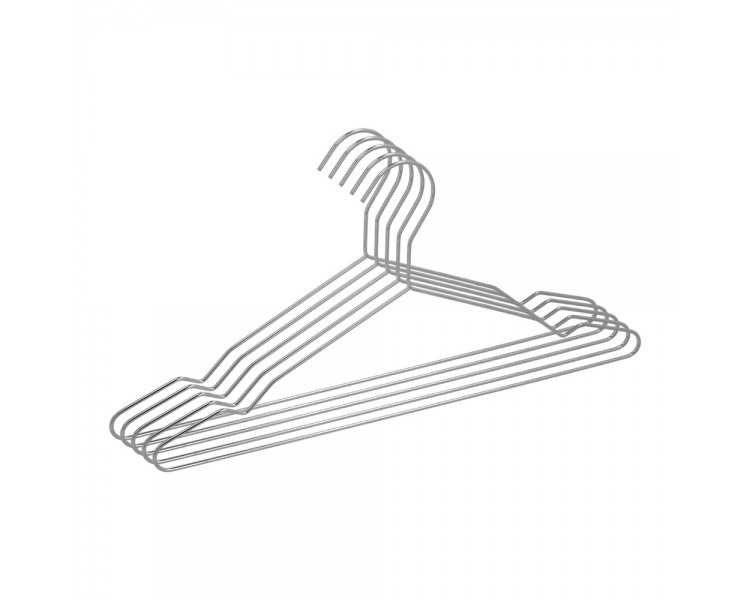 Percha Fina Acero Inoxidable 420 mm. (Pack 10p)