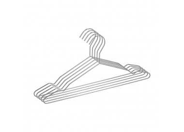Percha Fina Acero Inoxidable 420 mm. (Pack 10p)
