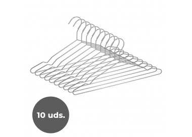 Percha Fina Acero Inoxidable 420 mm. (Pack 10p)