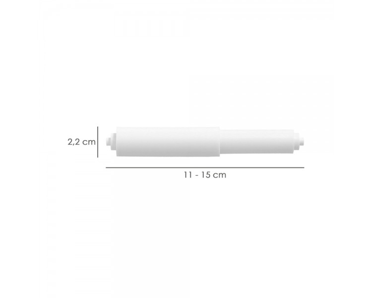 Eje Portarrollos Papel Higienico Ø 22 mm x 110 - 150 mm.