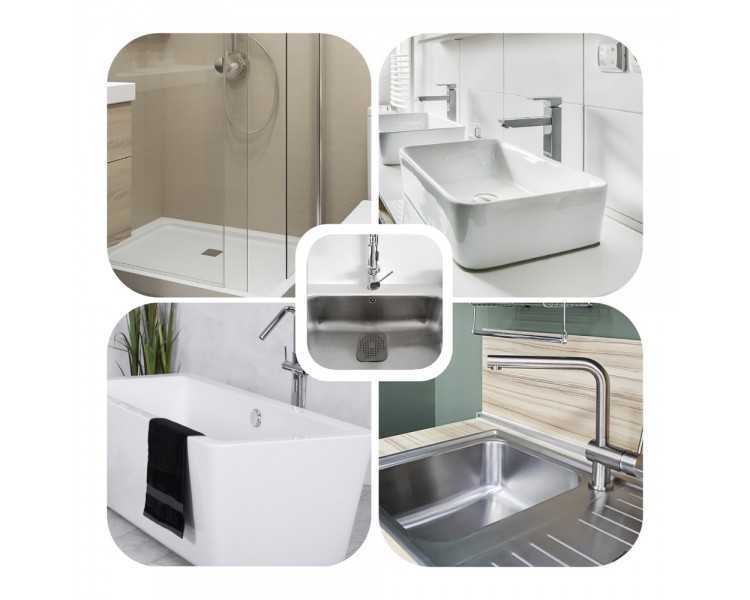 Protector Desagüe Silicona Cocina Baño 145 x 145 mm.