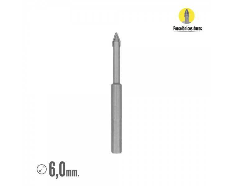 Broca Porcelanicos Duros Ø 6,0 mm.