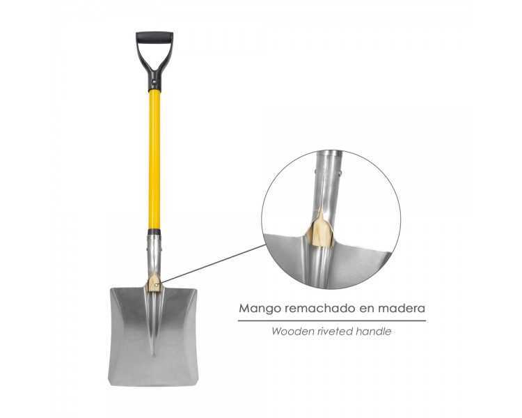 Pala Nieve  Aluminio Mango Fibra De Vidrio Con Anilla