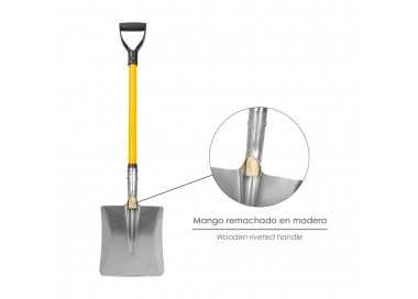 Pala Nieve  Aluminio Mango Fibra De Vidrio Con Anilla