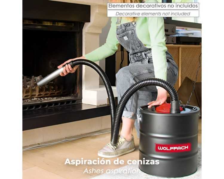 Aspirador Cenizas Wolfpack 1200 Watt. 15 Litros