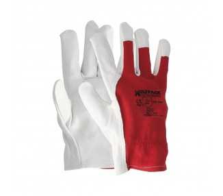 Guantes Piel / Lona Con Colgador 8" Guantes De Trabajo, Guantes De Protección (Par)