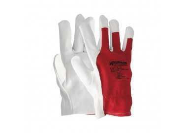 Guantes Piel / Lona Con Colgador 8" Guantes De Trabajo, Guantes De Protección (Par)