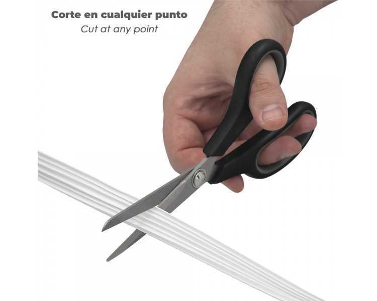 Burlete Caucho Blanco Rollo 6 Metros x 9 mm. Sellador Ventanas y Puertas. Aisla Del Ruido. Para Umbrales de 1 A 3,5 mm.
