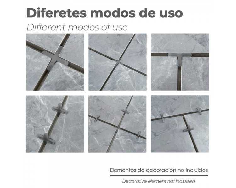 Crucetas Cruz / Separadores Para Suelos Ceramicos 1 mm. (Bolsa 250 Piezas)