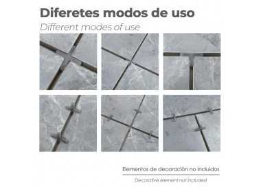 Crucetas Cruz / Separadores Para Suelos Ceramicos 1 mm. (Bolsa 250 Piezas)