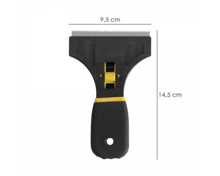Rascavidrios Profesional Retractil Mango Soft Touch Hoja 90 mm.