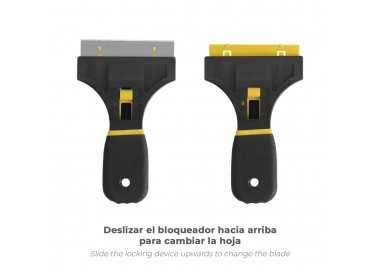 Rascavidrios Profesional Retractil Mango Soft Touch Hoja 90 mm.