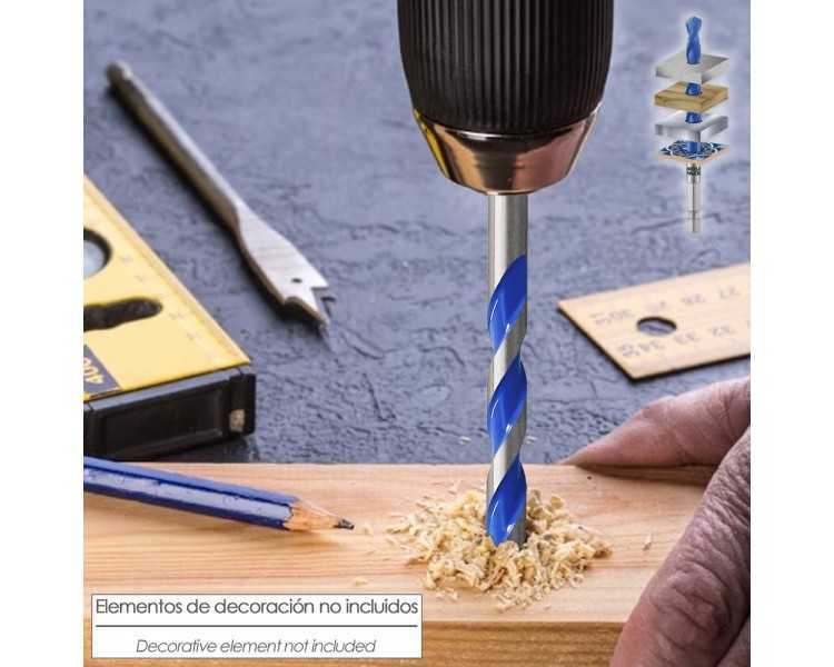 Broca Universal Hexagonal  Ø 12,0 mm. (Blister 1 Pieza) Broca Azulejos, Cerámica, Mármol, Hormigón, Metal, Madera, Plástico