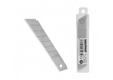 Hoja Cutter 18 mm. (Estuche 10 Piezas) Acero al Carbono.