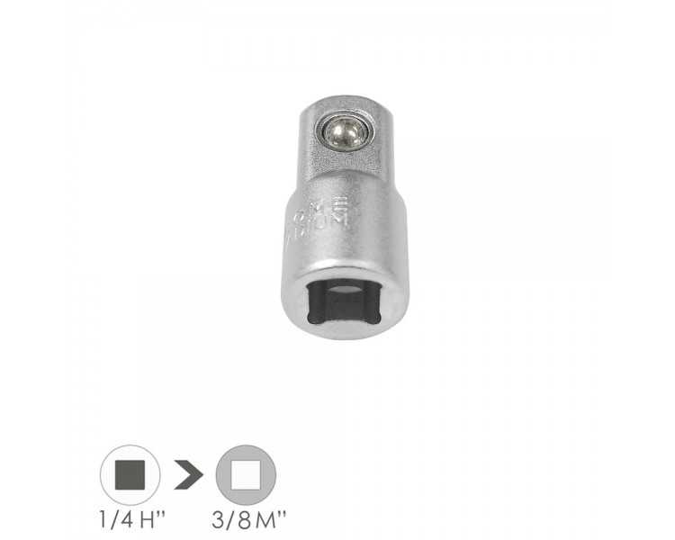 Adaptador Aumentador 1/4" Hembra 3/8" Macho