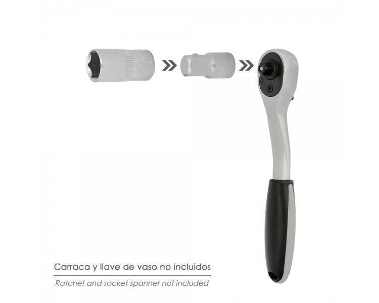 Adaptador Aumentador 1/4" Hembra 3/8" Macho