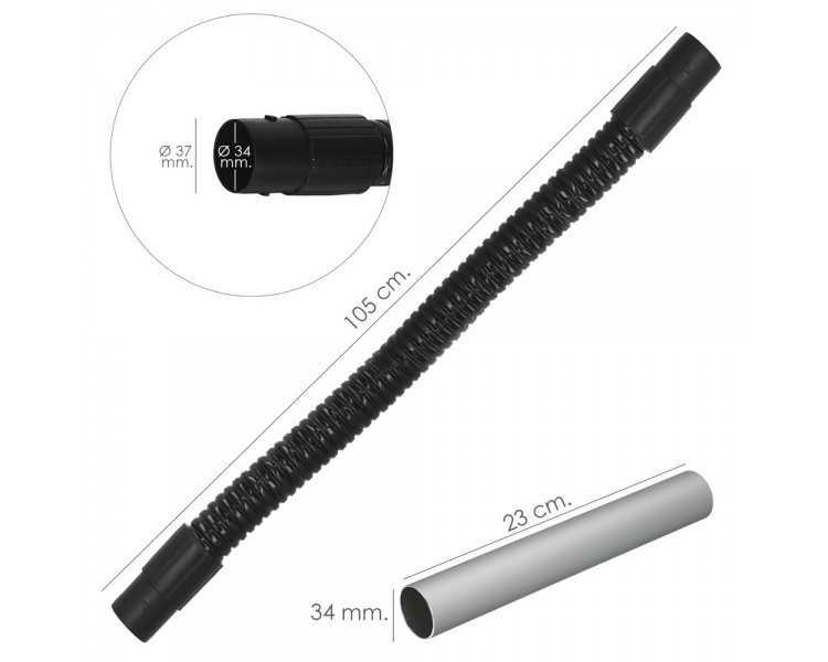 Tubo Con Lanza Para Aspirador De Cenizas Aspirador Cenizas Wolfpack 1200 Watt. 15 Litros (Codigo 07010550)