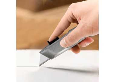 Cutter Autoretractil Con Hoja Acero Sk5 Carcasa De Aluminio Diseño Ergonomico, Cuchillo Seguridad, Cutters Seguridad,