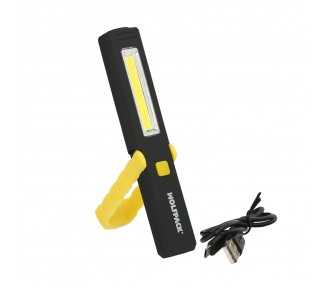 Linterna LED Multifunción Tipo Boligrafo Recargable (900 mAh) 200 Lumenes Con Iman, Gancho y Soporte Ajustable.