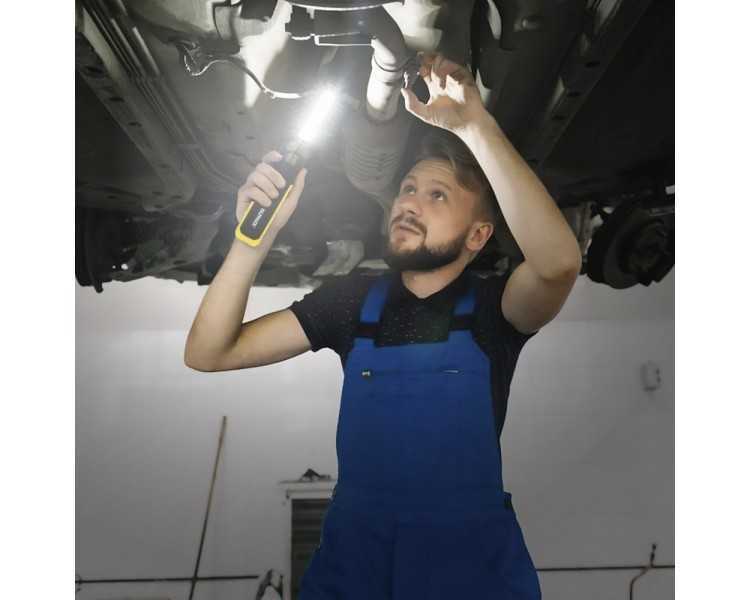 Linterna LED Multifunción Tipo Boligrafo Recargable (900 mAh) 200 Lumenes Con Iman, Gancho y Soporte Ajustable.
