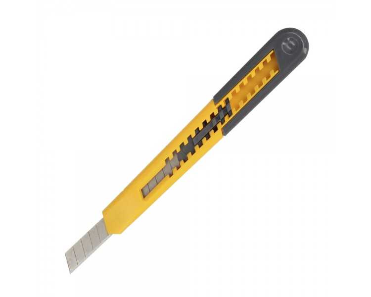 Cutter Profesional Hoja Acero Al Carbono 9 mm. con Clip De Sujeción. Cuter Manualiadades, Cutters Trabajo,