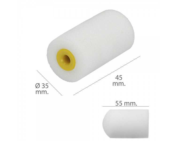 Rodillo Espuma Recambio Para Esmalte Acrilico 50 mm.  Set 10 Rodillos. Rodillo Espuma, Rodillo Pintura Acrilica