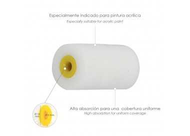 Rodillo Espuma Recambio Para Esmalte Acrilico 50 mm.  Set 10 Rodillos. Rodillo Espuma, Rodillo Pintura Acrilica