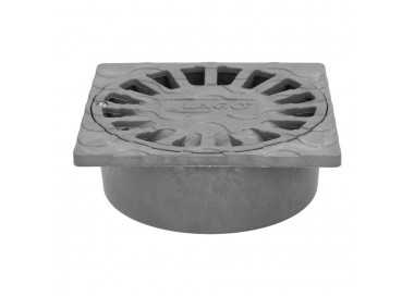 Sumidero Sifónico Pvc  25x25 cm. Salida De Ø 90 / 110 mm. desagüe, Desaguadero, Tragadero, Alcantarilla,