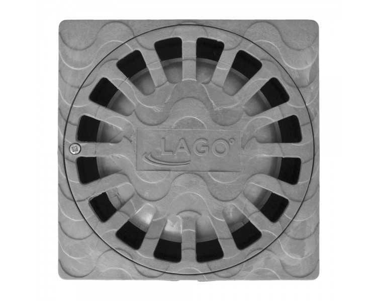 Sumidero Sifónico Pvc 25x25 cm. Salida De Ø 90 / 110 mm. desagüe, Desaguadero, Tragadero, Alcantarilla,
