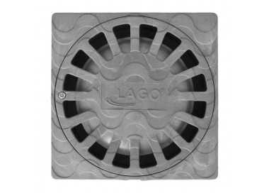 Sumidero Sifónico Pvc  25x25 cm. Salida De Ø 90 / 110 mm. desagüe, Desaguadero, Tragadero, Alcantarilla,