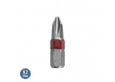 Puntas Largas Destornillador Phillips Nº 2 (2 Piezas). Acero S2 al Cromo Vanadio. Puntas Hexagonales, Destorpuntas,