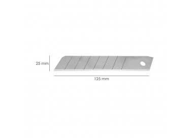 Hoja Cutter 25 mm. (Estuche 10 Piezas) Acero Sk5