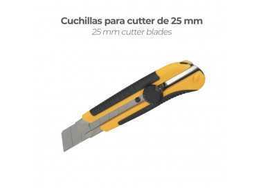 Hoja Cutter 25 mm. (Estuche 10 Piezas) Acero Sk5