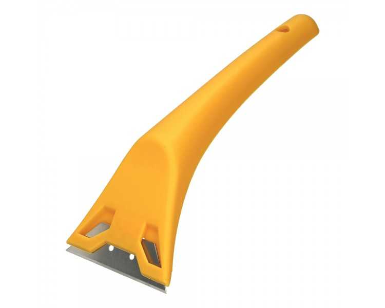 Rascavidrios Plastico Amarillo Hoja 60 mm. Rasqueta Vitroceramica, Rascador Vidrio, Rascador Vitroceramica,